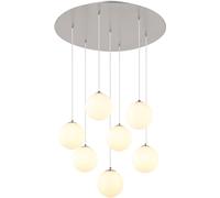 Globo Lighting Riha lampada sospesa 6x3.5 W bianco-nichel 56140-7H