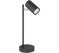 Lampada da Comodino Lampada da Scrivania Tavolo GU10 Nero Cromo Regolabile [EEK: Non valutato]