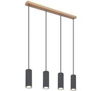 Globo Lighting Robby lampada sospesa 4x35 W legno-grafite 57911-4HG