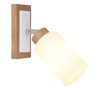 Globo Lighting Rowena lampada a parete 1x60 W bianco-legno 15977-1
