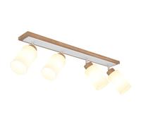 Globo Lighting Rowena lampada da soffitto 4x60 W bianco-marrone 15977-4
