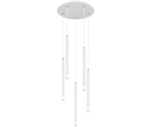 Globo Lighting Ryan lampada sospesa 5x4 W bianco 15629W-5
