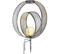Luce Solare Lampada da Giardino per Esterni Argento Chiodi LED Luci Decorative H