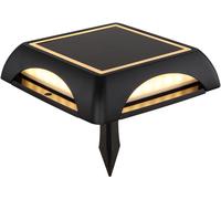 Globo Lampada LED solare 36505, picchetto a terra, applique, nero, alluminio Globo