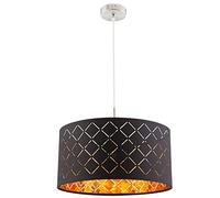 Globo Lampada a sospensione Clark, nero/oro, Ø 40 cm Globo