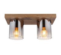 Globo Lighting Underwood lampada da soffitto 2x40 W legno-marrone 15915-2