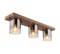 Globo Lighting Underwood lampada da soffitto 3x40 W legno-marrone 15915-3