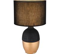 Globo Lighting Valentino lampada da tavolo 1x40 W nero-oro 21627B