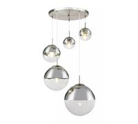 Globo Lighting Varus lampada sospesa 5x25 W trasparente 15851-5