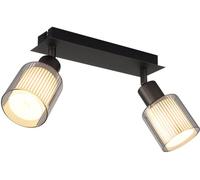 Globo Lighting Villegas lampada da parete 2x25 W nero 54456-2