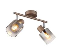 Globo Lighting Walton lampada da soffitto 2x40 W fumé 54318-2