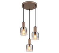 Globo Lighting Walton lampada sospesa 3x40 W fumé 54318-3HR