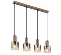 Globo Lighting Walton lampada sospesa 4x40 W fumé-marrone 54318-4H
