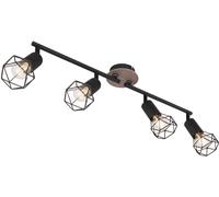 Globo Lighting Xara I lampada da soffitto 4x40 W nero-legno 54802S-4H