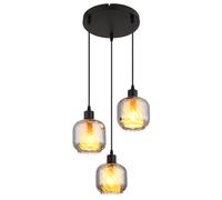 Globo Lighting Xia lampada sospesa 3x25 W nero-fumé 15754-3H