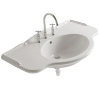 Globo Paestum lavabo 110x60 cm a parete-da mobile bianco PA022.BI