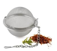 GLOBO PALLA SFERA PER INFUSI SPEZIE AROMI DM.15 CM TISANE TE' VIN BRULE' ACCIAIO