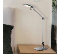 Globo Pattaya lampada LED tavolo snodo argento dim CCT Globo