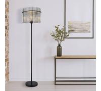 GLOBO Lampada da terra - nero opaco - metallo - vetro - 1 fiamma - H 152 cm