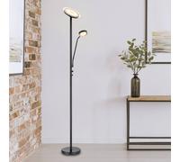 Globo Piantana LED Ernst con braccio flex, nero Globo
