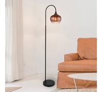 Globo Piantana Maxy, rame/nero, vetro, altezza 150 cm, E27 Globo