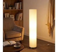 Lampada Da Terra Lampada Da Tavolo Tessuto LED Bianca H 110 Cm