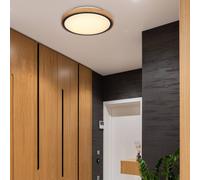 Globo Plafoniera Bruno LED con cornice in legno CCT Ø 30 cm Globo