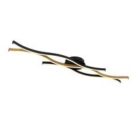 Globo Lighting Geronimo lampada da soffitto 3x35 W nero-legno 67206DW
