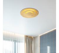 Globo Plafoniera Heda LED, Ø 35 cm, colore oro, metallo Globo