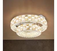 Globo Plafoniera LED Lidia, ambra/trasparente, vetro, CCT, dimmerabile Globo