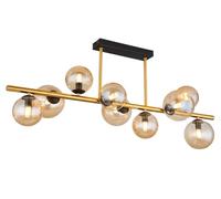 Globo Lighting Riha lampada da soffitto x3.5 W nero-oro -ambra 56135-9D