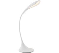 Globo SHANNON Lampada da tavolo in metallo bianco, acrilico, plastica