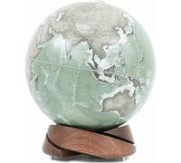 Globo, Simpatico ed elegante creativo decorativo premium con base in noce nera, diametro 10 pollici, marcatura di testo trasparente(World Globe a)