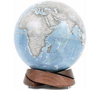 Globo, Simpatico ed elegante creativo decorativo premium con base in noce nera, diametro 10 pollici, marcatura di testo trasparente(World Globe D)