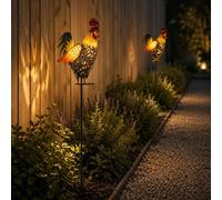 Globo Solarlampe Da Esterno Steckleuchte Con Picchetto LED, 2 Pezzi, IP44 [EEK: Non valutato]