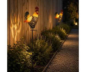 Globo Solarlampe Da Esterno Steckleuchte Con Picchetto LED, 2 Pezzi, IP44 [EEK: Non valutato]