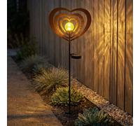 Globo Solarlampe Da Giardino Esterna LED A Bollard Con Picchetto 82 Cm Rost IP44 [EEK: Non valutato]