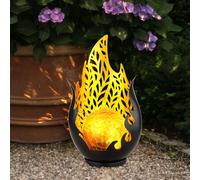 Globo Solarlampe Da Giardino Lampada Esterno IP44 LED Nero Oro 2500-3000K
