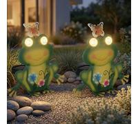 Globo Solarleuchte Esterna a Figura a Rospo LED, H 21,5 cm, Set da 2 [EEK: Non valutato]