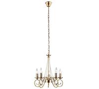 GLOBO sospensione ottone antico, 400, h: 1300, eccellere. 5xe14 40w 230v