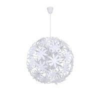 Globo Sospensione Stella fiori di plastica, bianco Globo