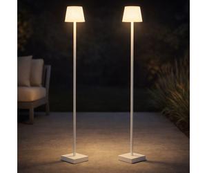 Globo Standlampe Stehleuchte Da Esterno LED USB Touch Dimmer 120 cm 2er Set