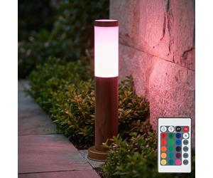 Globo Stehlampe Sockelleuchte Da Esterno RGB LED Dimmabile IP44, Telecomando
