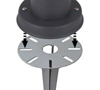 Globo Stehlampe Standleuchte Da Giardino IP44 E27 Sensore Movimento