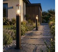 Globo Stehlampe Stehleuchte Da Esterno Terrazza Balcone LED 2 Set Nero IP44