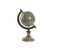 Globo Terracheo della Marca DKD Home Decor Blu PVC Alluminio Legno di Manico (13 x 11 x 21 cm) (Riferimento: S3018763)