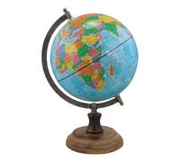 Globo Terracqueo In Ottone/Ferro/Legno 23 X 32 CM HELLBLAU Sea-Club