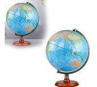 Globo terrestre in rilievo 3D, regalo di illuminazione for bambini, bilingue cinese e inglese for scuola/casa/ufficio, ornamento ad alta definizione nella versione didattica standard