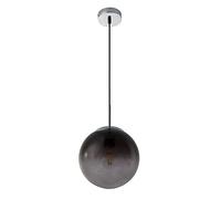 Globo VARUS - Lampadario a sospensione cromato e vetro fumé