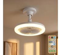 Globo Ventilatore Da Soffitto Con Luce LED Dimmabile CCT Telecomando